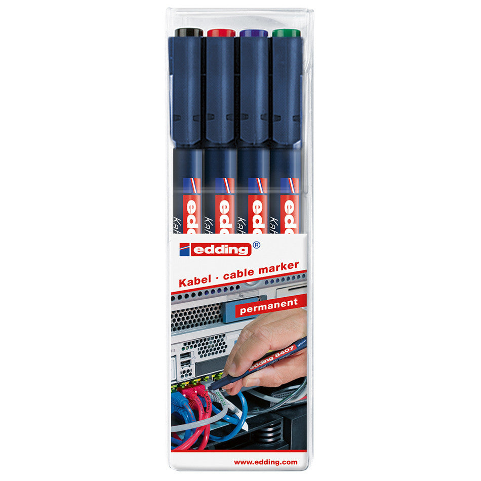 edding 8407 Professional Cable Marker Set - 50 Pieces for Wire Labeling and Organization - Perfect for Home, Office, and Industrial Electrical Wiring Projects