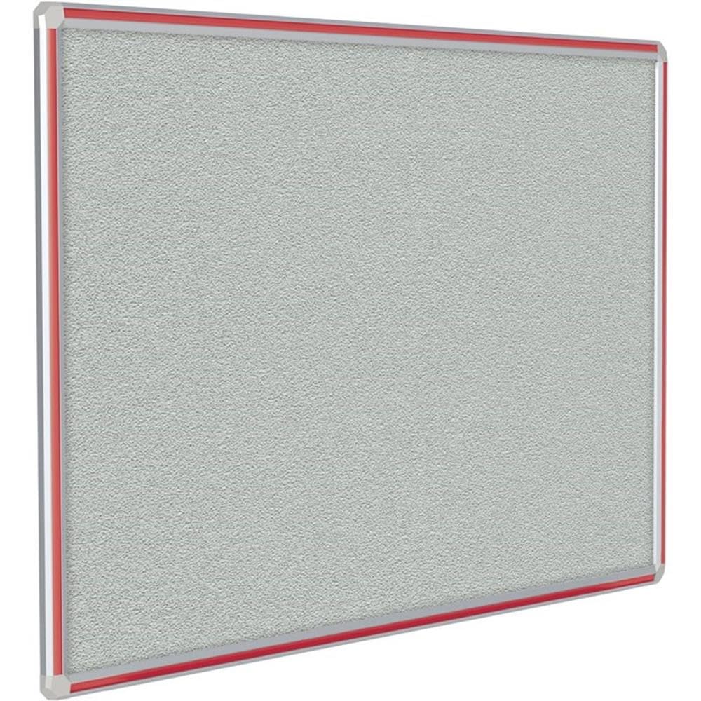 DecoAurora Ghent Vinyl Tackboard 4x6 Feet - Red Bulletin Board for Office, Classroom & Home Organization - Durable Pinboard for Notes, Photos & Reminders