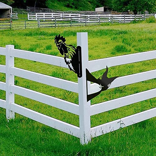 TOKLYUIE Peeping Cow Metal Art - Farm Animal Garden Decor for Outdoor Backyard, Patio, Lawn & Fence | Rustic Farmhouse Wall Art | Perfect for Countryside, Ranch & Farm Themed Decoration (#1 Laughing Donkey)