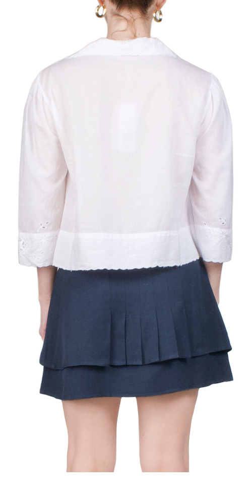 Cezanne Women's White Blouse - Elegant Casual Tops for Work, Office & Everyday Wear | Breathable & Comfortable Fabric
