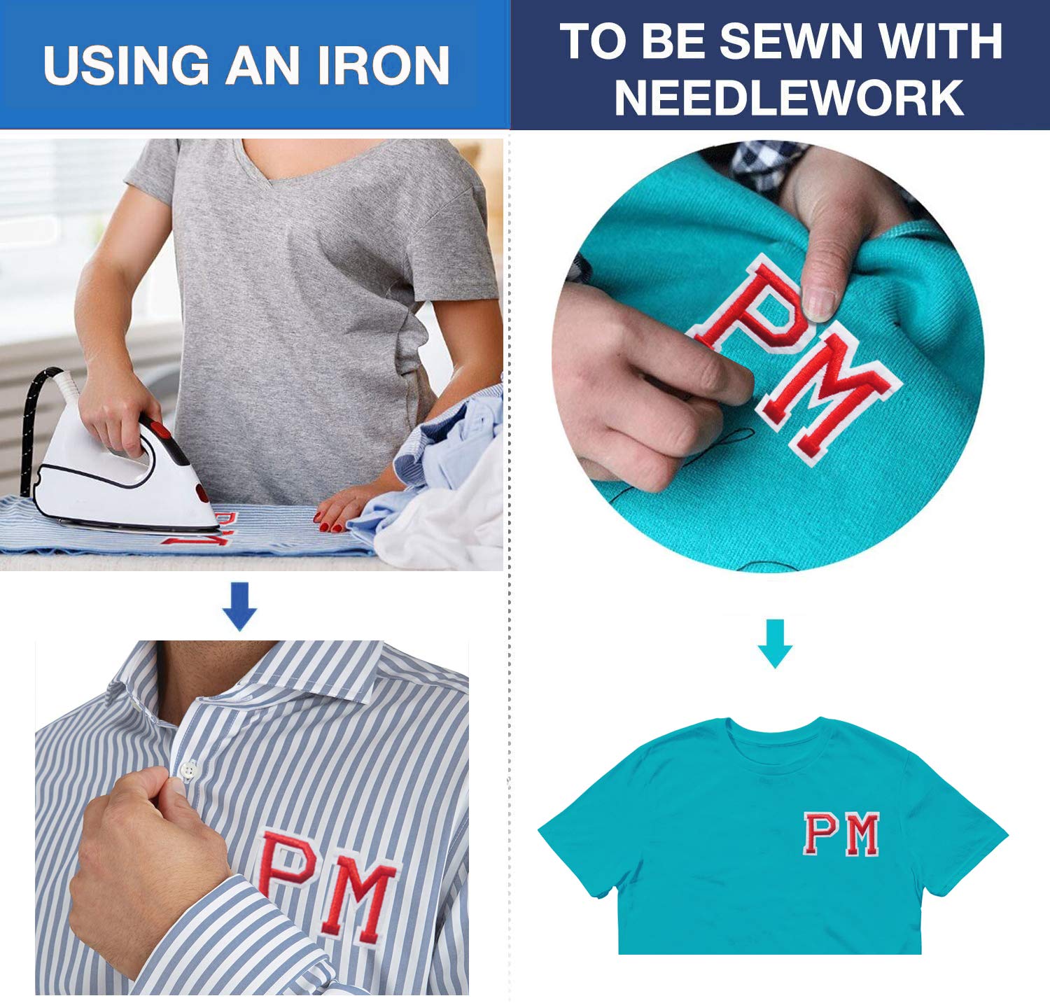 104 Pieces Iron-On Letter Patches - Red Embroidered Alphabet A-Z Patches for DIY Customization, Hats, Shirts, Jeans & Bags | Perfect for Personalizing Backpacks, Jackets & Denim Outfits