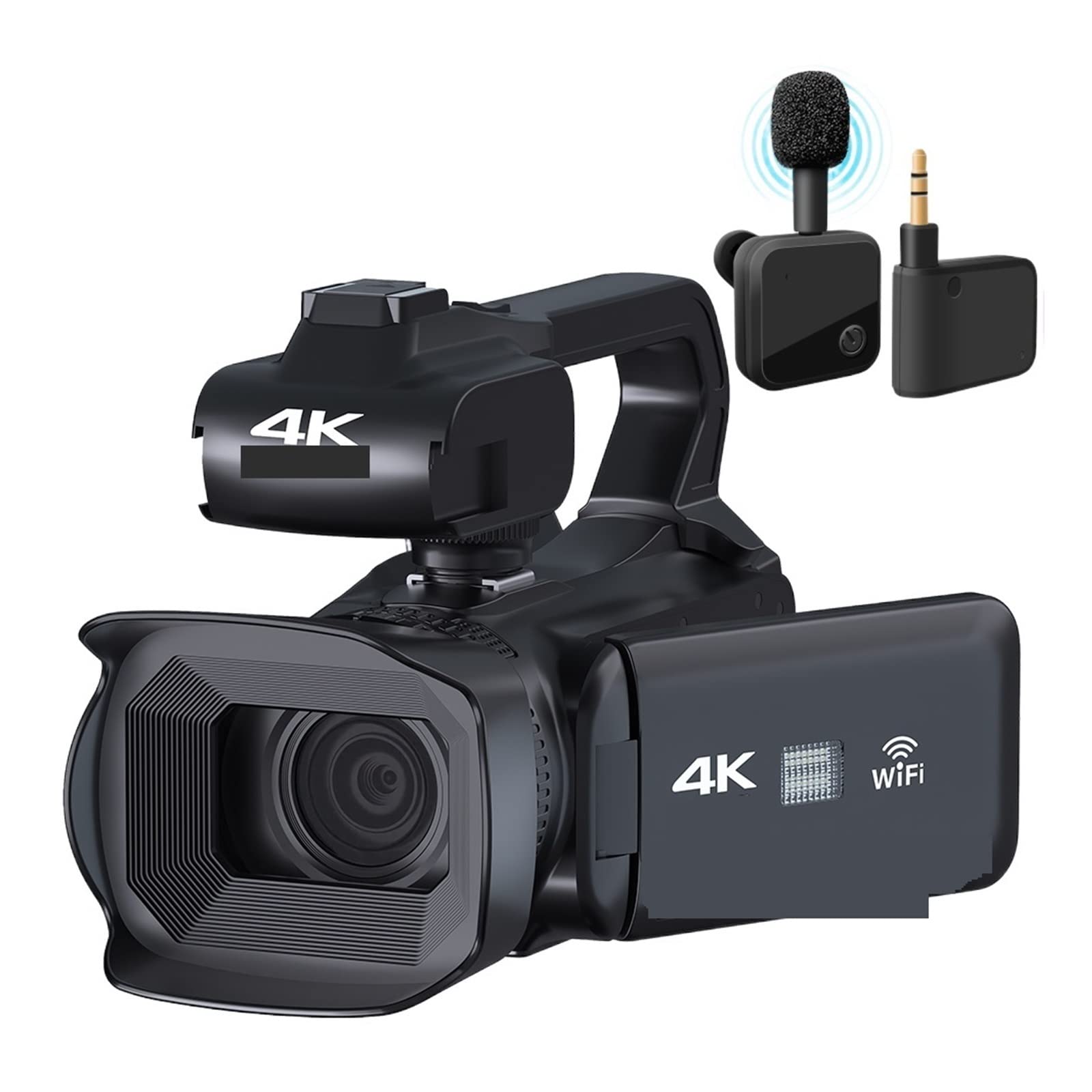 AUBEST 4K Ultra HD Video Camera Camcorder with 64MP, 18X Zoom, 4.0