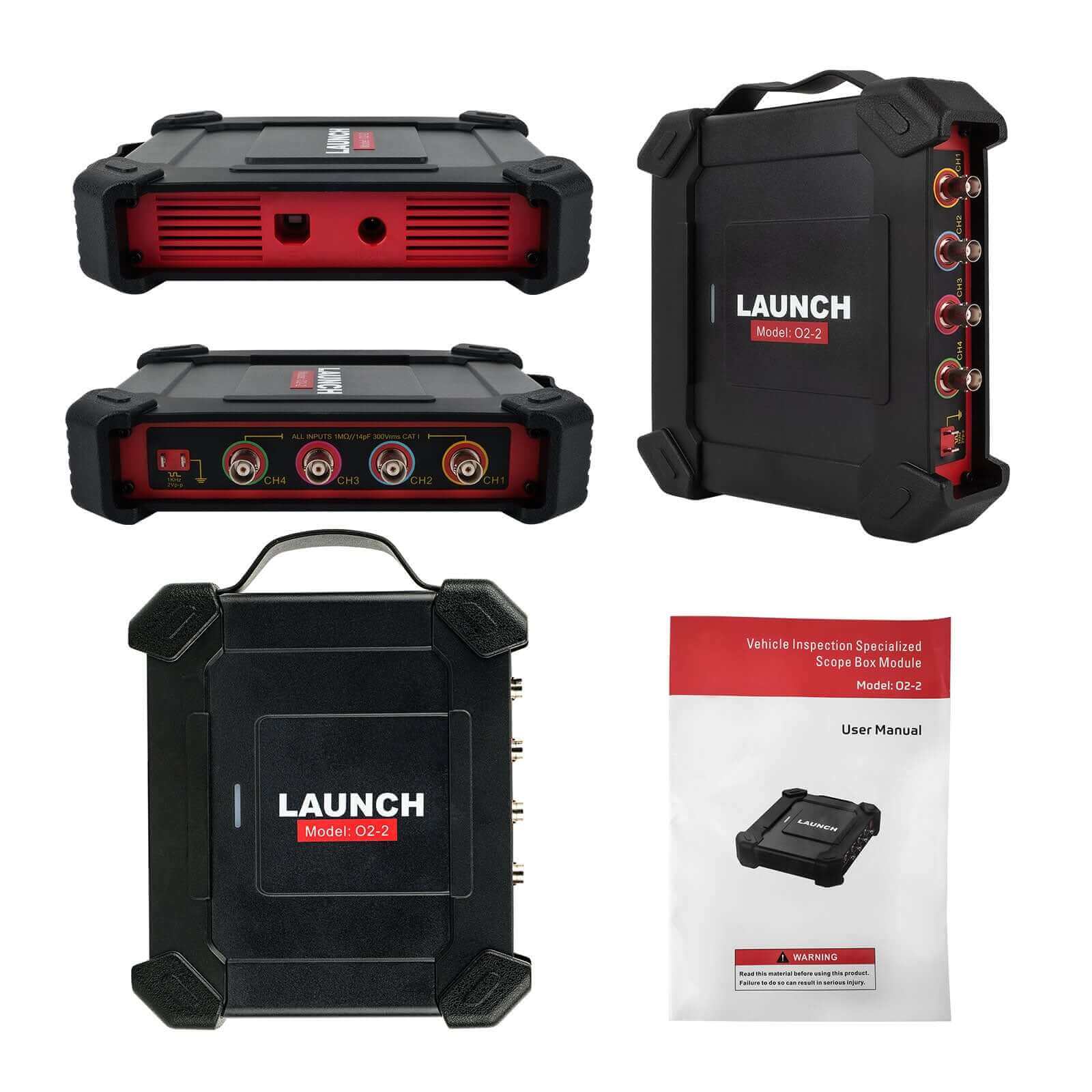 LAUNCH® x431 02 2 Scope Box Oscilloscope - 4 Channel Automotive Diagnostic Tool | Compatible with X431 | For Car Mechanics & DIY Auto Repair
