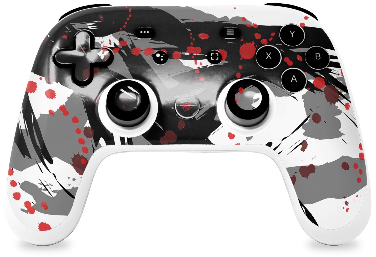 Google Stadia Controller Skin Decal Wrap - Abstract Red for Gaming