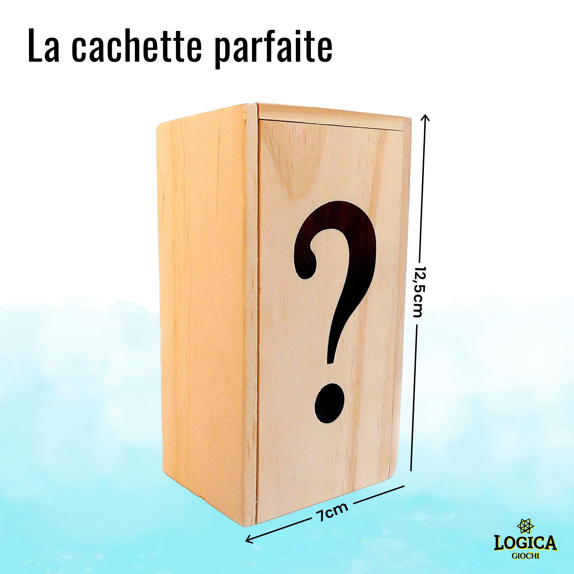 Logic Puzzle Wooden Box - Secret Box Collection Leonardo da Vinci - Level 5/6 Difficulty Brain Teaser - Perfect for Family Game Night & Intellectual Challenges