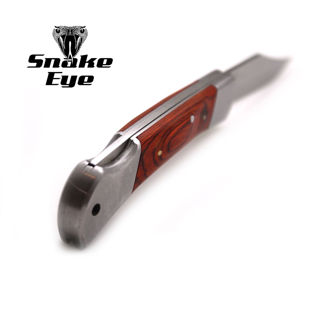 Premium Snake Eye Tactical Lockback Folding Pocket Knife - Small Size with Ergonomic Handle for Outdoor, Camping & EDC Collection | Perfect for Hiking, Survival & Everyday Carry