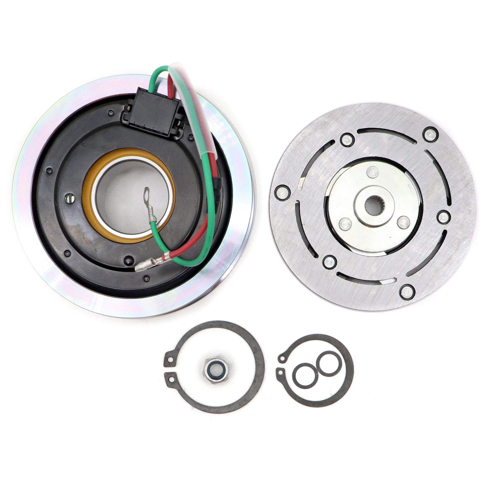 SecosAutoparts New A/C Compressor Clutch Kit for Honda Fit 1.5L 2009-2014 - Perfect for AC Repair & Summer Cooling System Maintenance