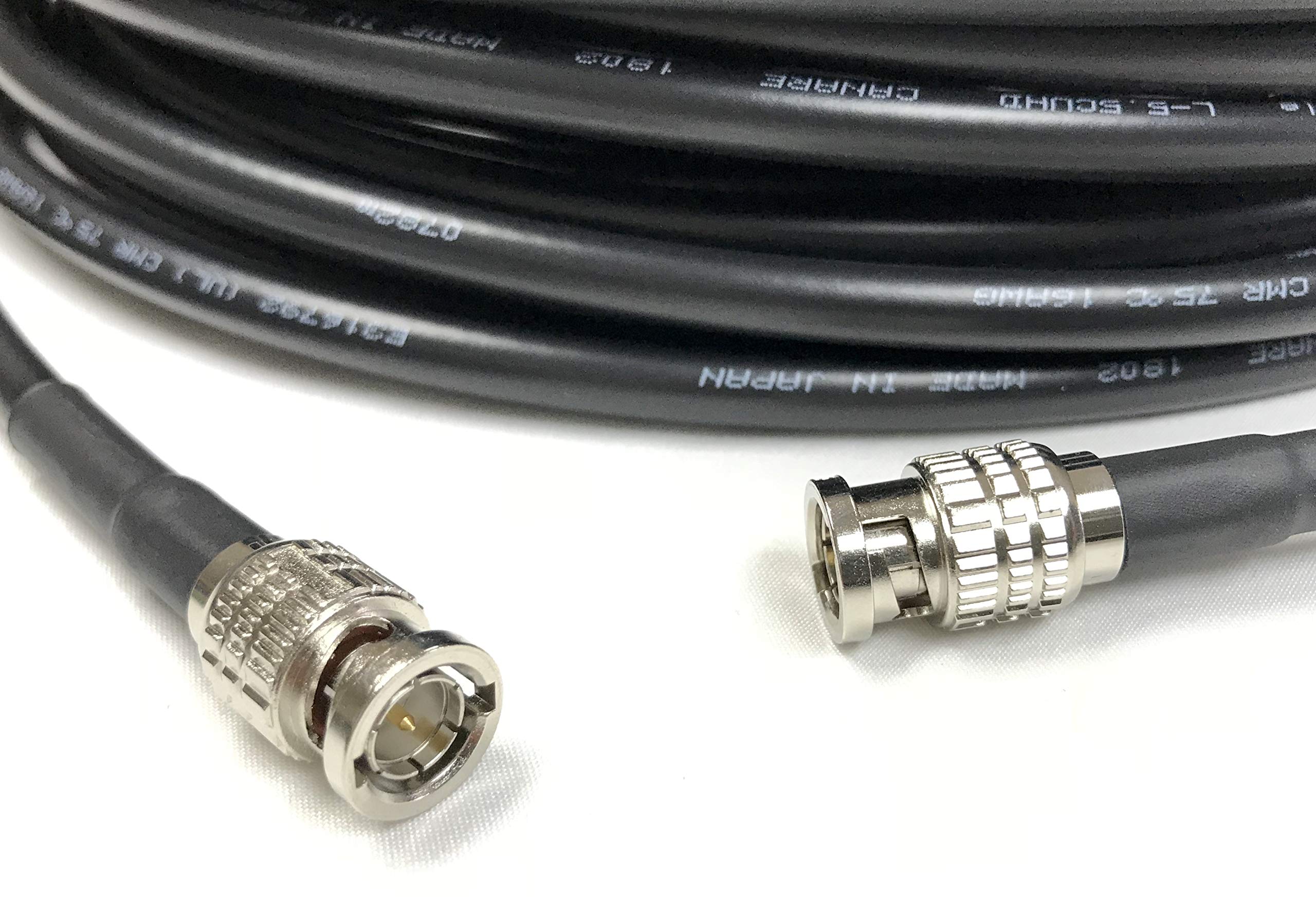 Canare L-5.5CUHD 12G-SDI 4K UHD 100ft BNC Coaxial Cable - Professional Video Transmission for Live Streaming, Broadcast & Studio Production - Sold by Custom Cable Connection