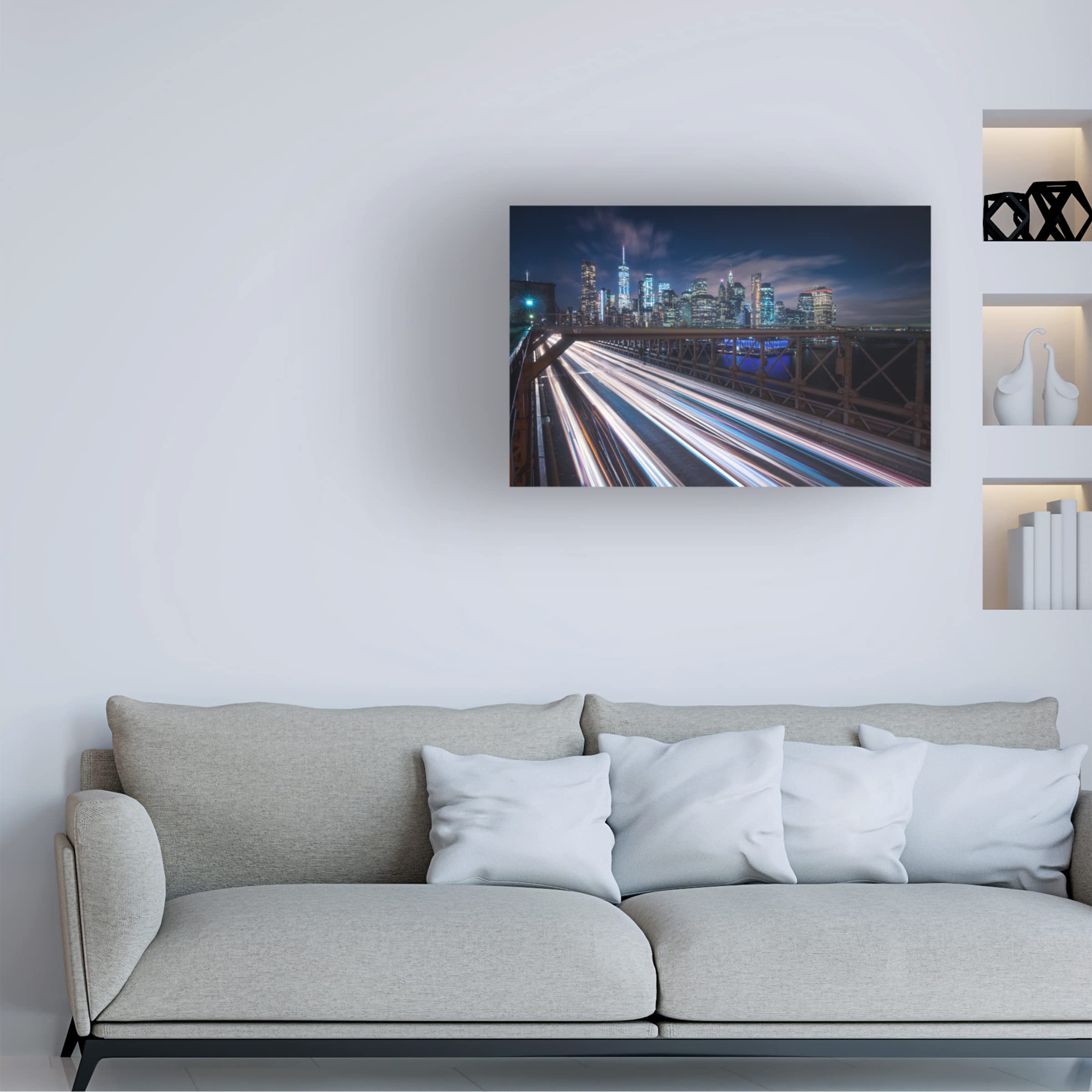 Speed by Carlos F Turienzo - Premium Canvas Wall Art Print - Modern Home & Office Decor - Perfect for Living Room, Bedroom or Workspace
