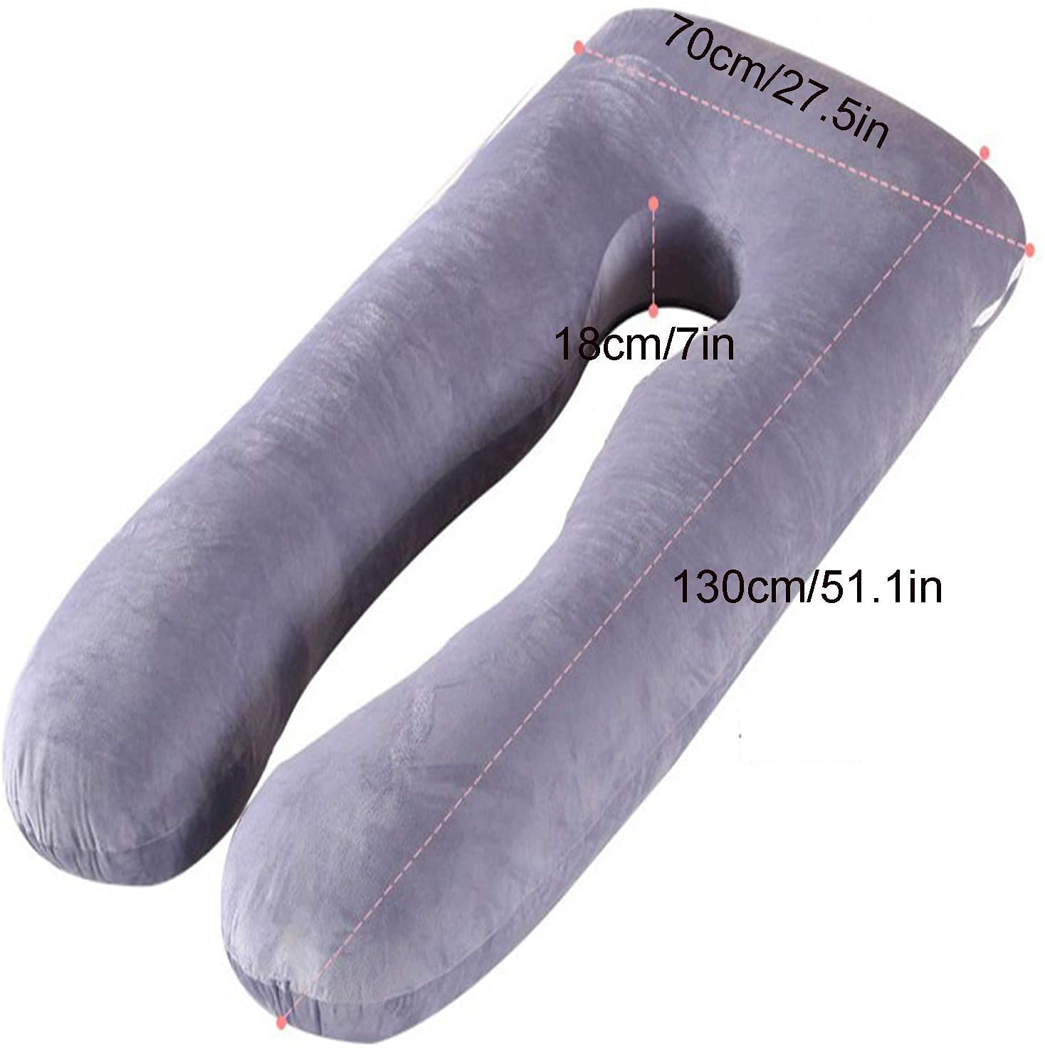 **Best U-Shaped Pregnancy Pillow for Sleeping - Full Body Maternity Support Pillow for Pregnant Women, Washable & Removable Cotton Cover - Ideal for Side Sleepers, Back Pain Relief & Comfort During Pregnancy**