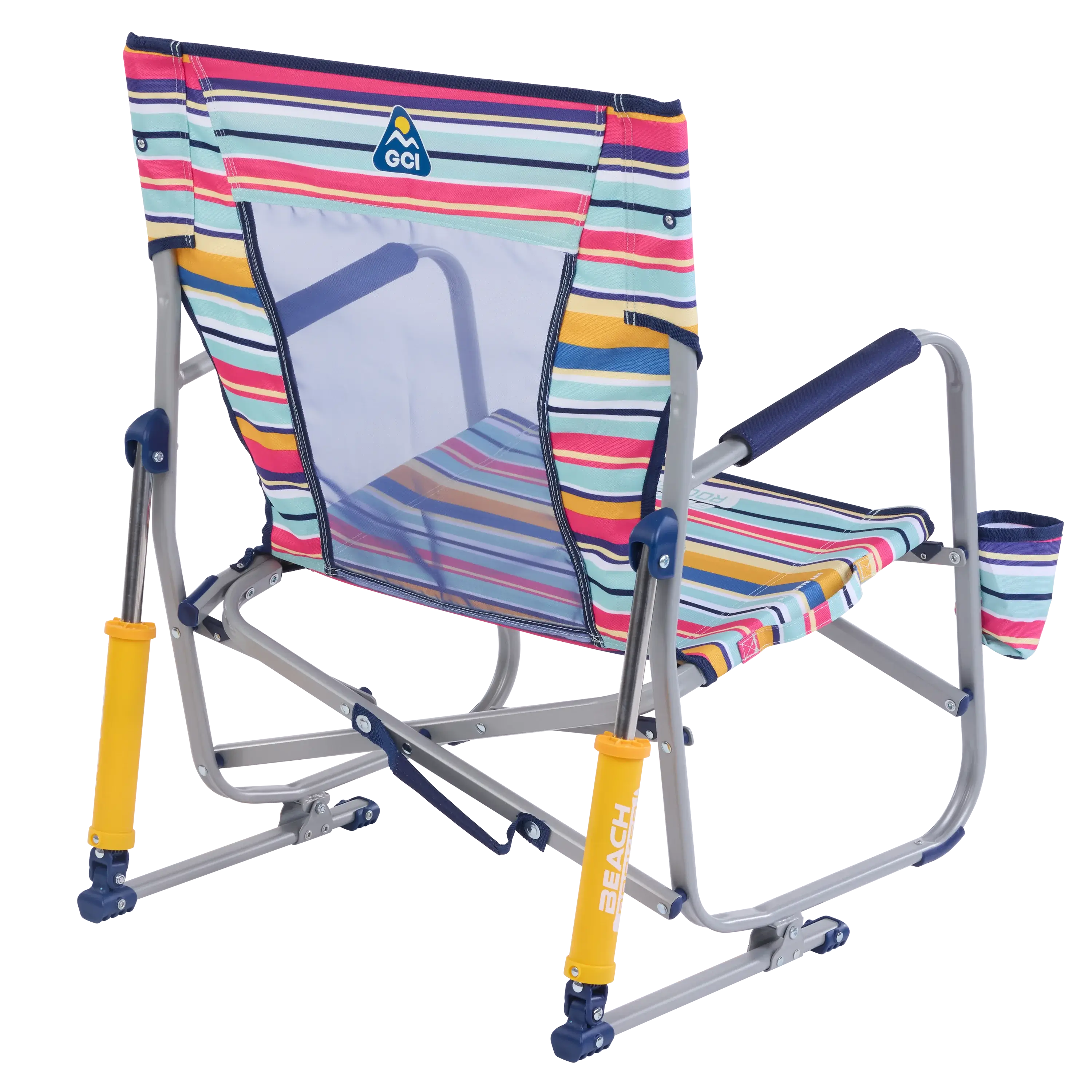 Premium Folding Beach Rocker Chair - Portable & Lightweight for Outdoor Relaxation at Beach, Pool, Camping, and Backyard