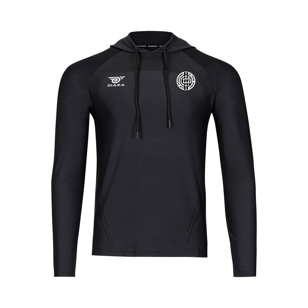 Inter Detroit Suba Hooded Long Sleeve Shirt for Men - Comfortable Cotton Pullover with Hood - Perfect for Outdoor Activities, Casual Wear & Street Style Fashion
