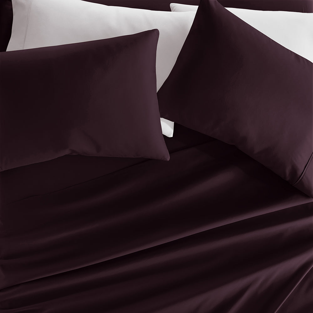 4 Piece Luxury 100% Cotton Bed Sheet Set - Soft & Breathable for Ultimate Comfort - Perfect for Master Bedroom, Guest Room & Dorm Use