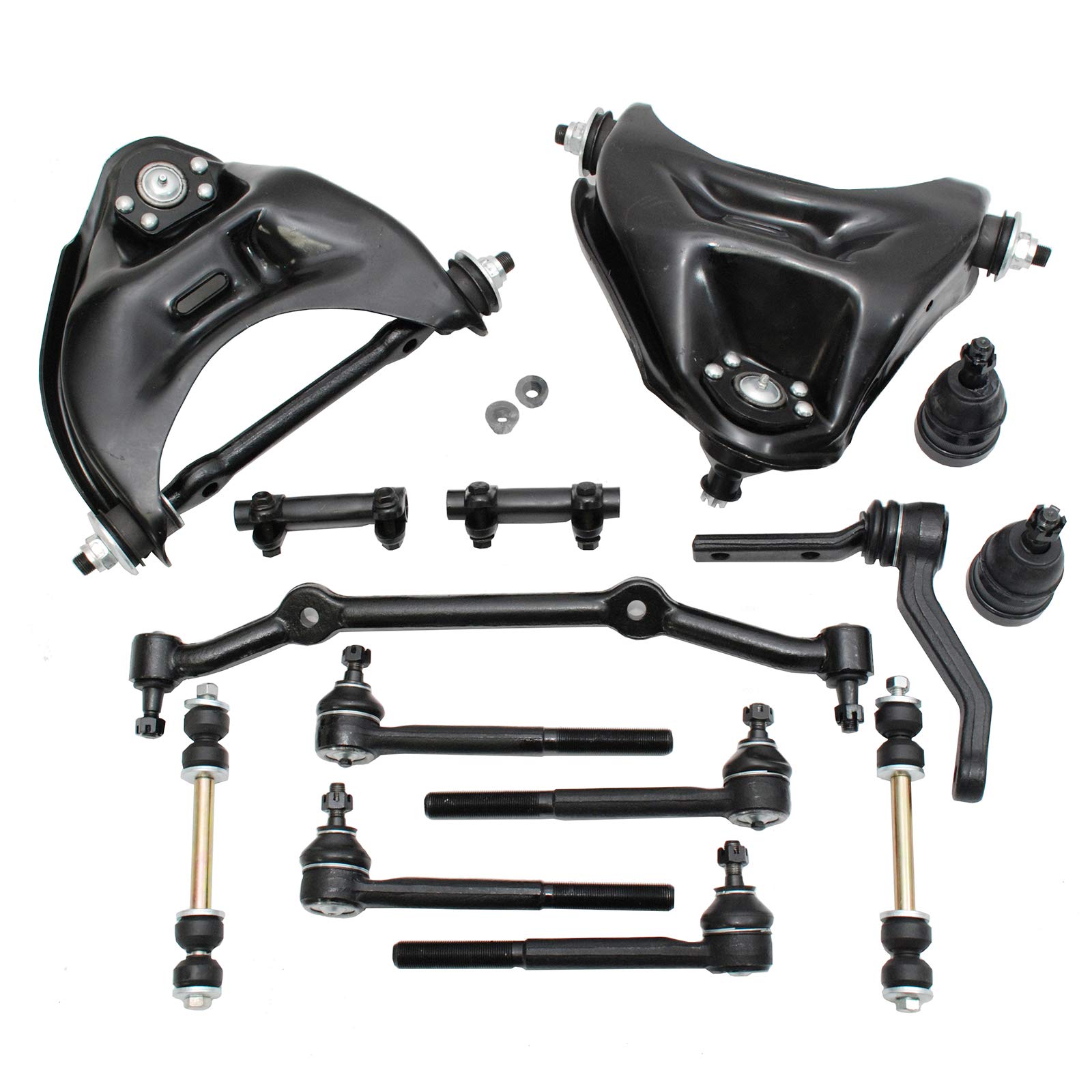 14-Piece Complete Front Control Arm Suspension Kit for Chevy Blazer S10 GMC Jimmy Sonoma Isuzu Hombre 2WD - Durable Replacement for Smooth Ride & Off-Road Adventures