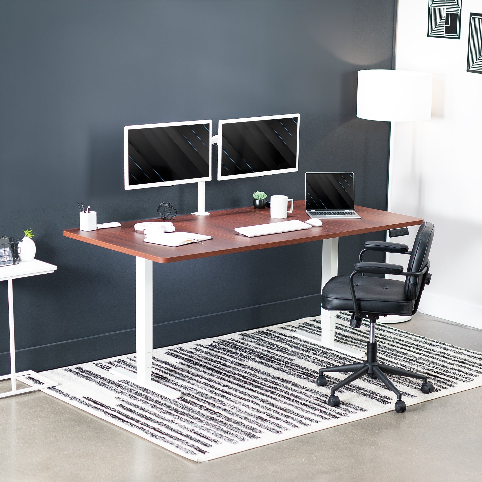 2B Series 71 x 36 Inch Electric Standing Desk with Push Button Memory Controller - Perfect for Home Office, Gaming & Workspace Ergonomics