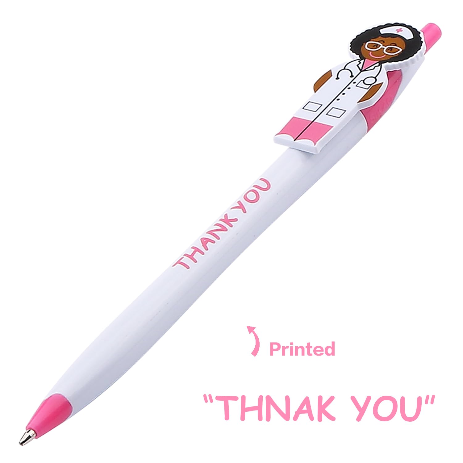 36 Pack Cute Pink Doctor Pens - Thoughtful Thank You Gifts for Doctors, Nurses, Medical Staff & Healthcare Workers - Perfect for Hospitals, Clinics, Pharmacy & Office Appreciation
