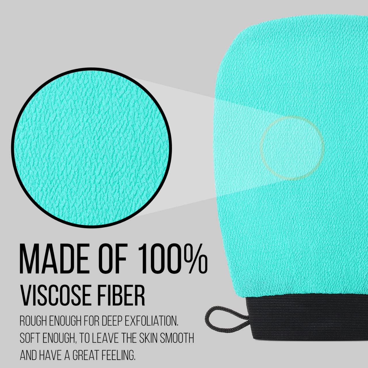 Valitic Exfoliating Gloves - Korean Body Scrubber for Dead Skin & Self Tan Removal - Shower & Spa Use