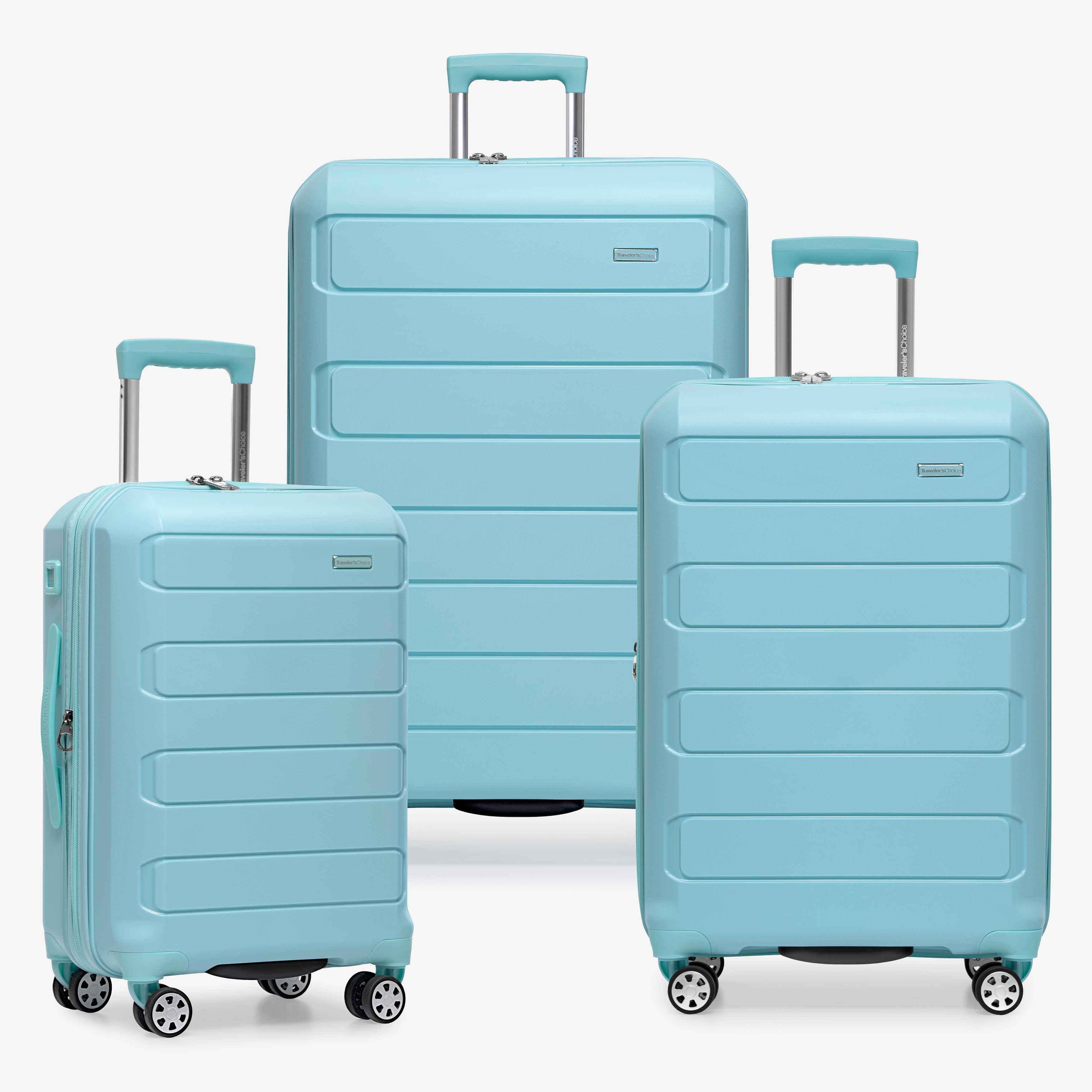 Pagosa 3 Piece Luggage Set - Lightweight Spinner Suitcase with TSA Lock - Perfect for Travel, Business Trips & Vacations