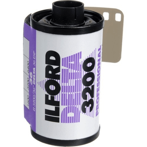 Ilford Delta Pro 3200 Black & White 35mm Film - 36 Exposures | High-Speed ISO 3200 for Low Light & Night Photography | Perfect for Street, Concert & Documentary Shooting