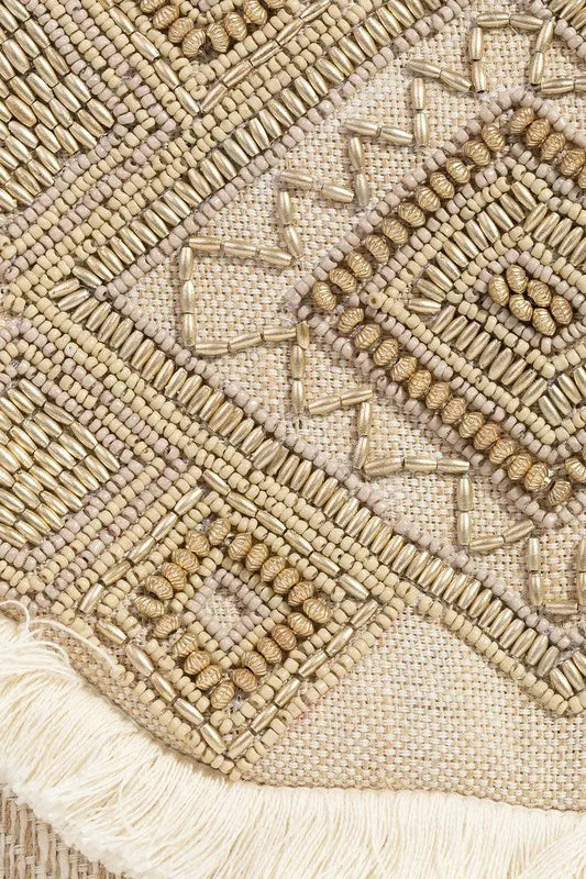 Stylish Beaded Pattern Envelope Clutch Bag for Women | Elegant Evening Party Purse | Perfect for Weddings, Date Nights & Special Occasions