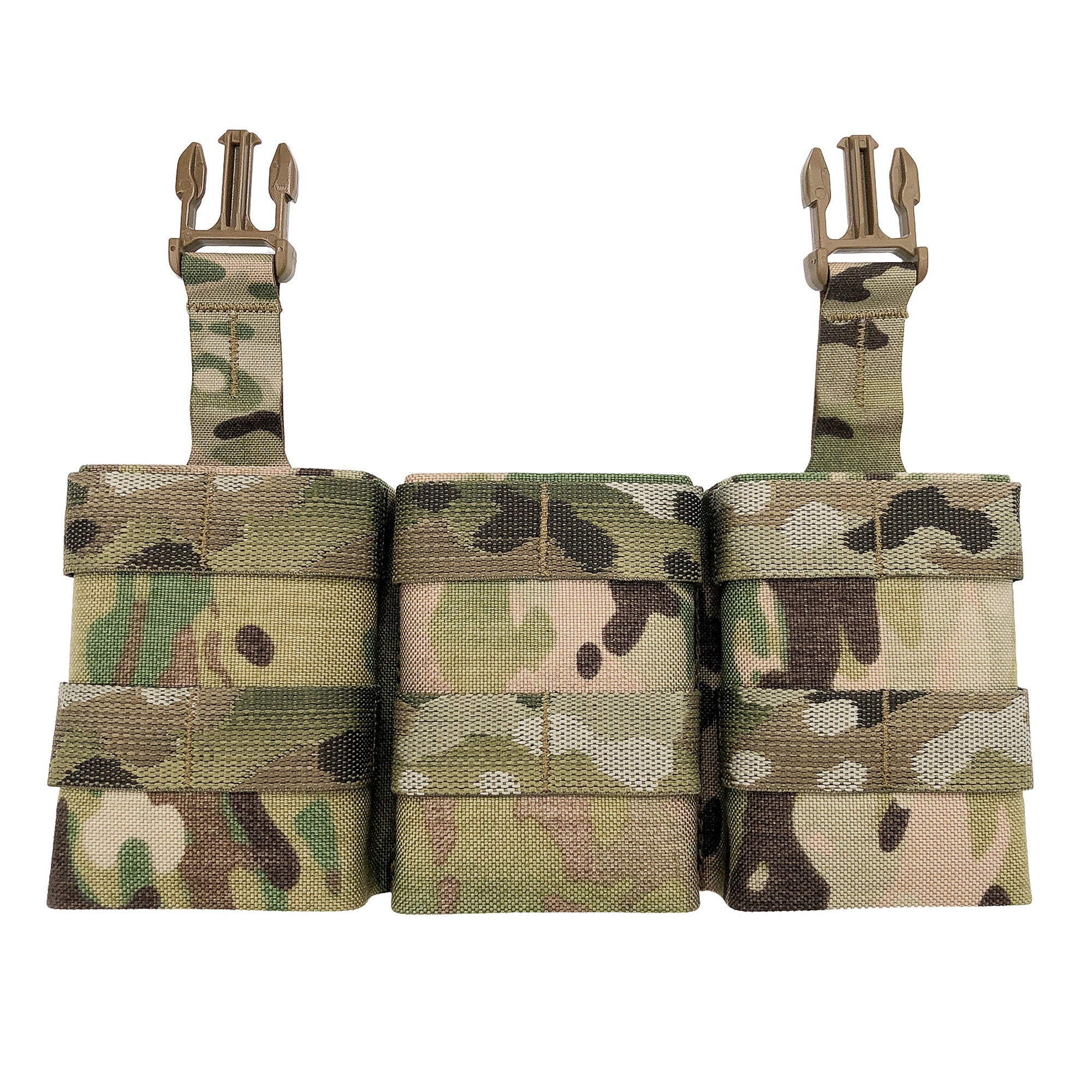Esstac 7.62 Triple Midlength Daeodon Front Panel with Front Webbing - Tactical Molle Panel for Rifle Magazines | Perfect for Military, Hunting & Airsoft Gear Organization