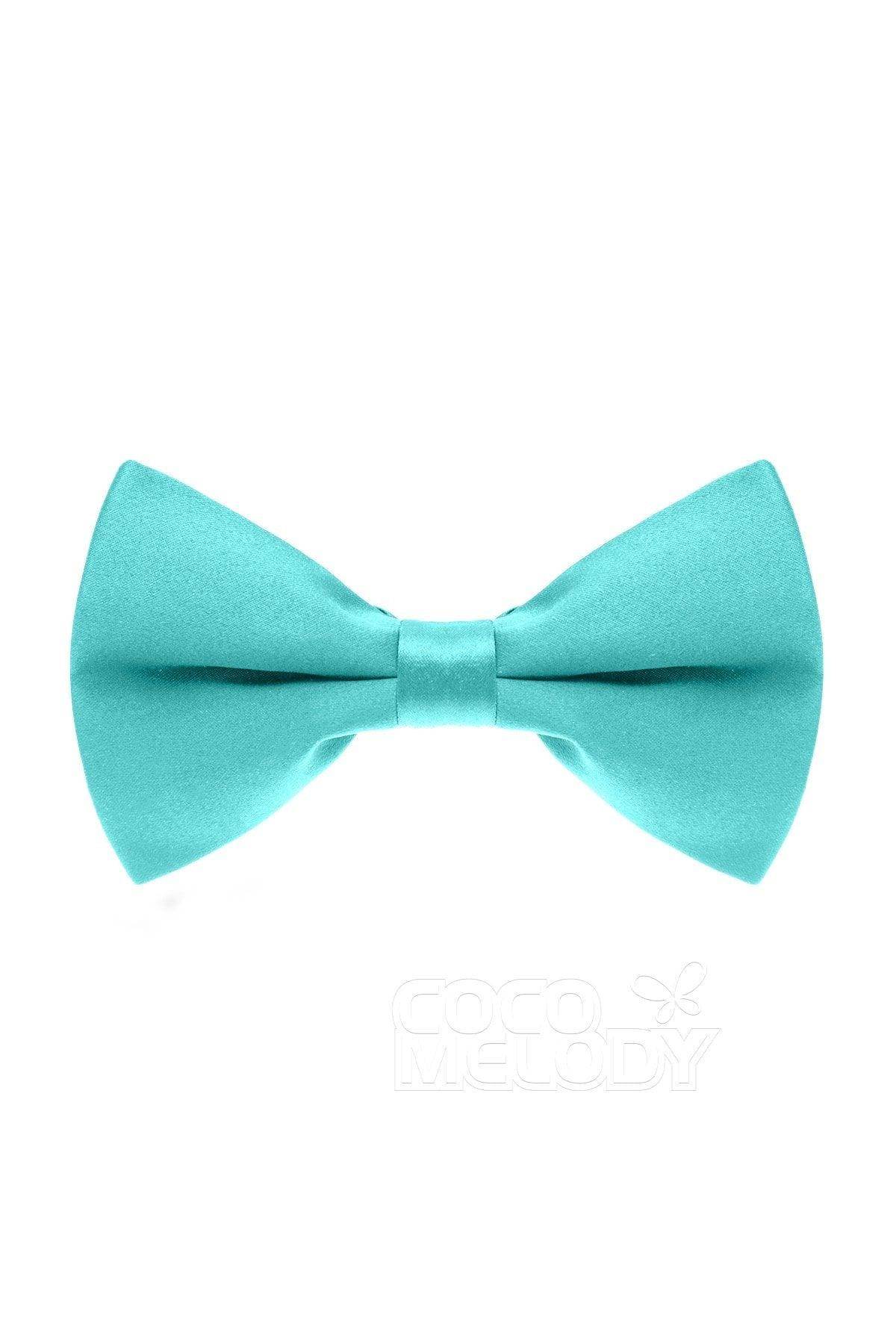 Elegant Men's Elastic Silk-Like Satin Bow Tie - Adjustable Formal Necktie for Weddings, Prom & Black Tie Events - CZ170016