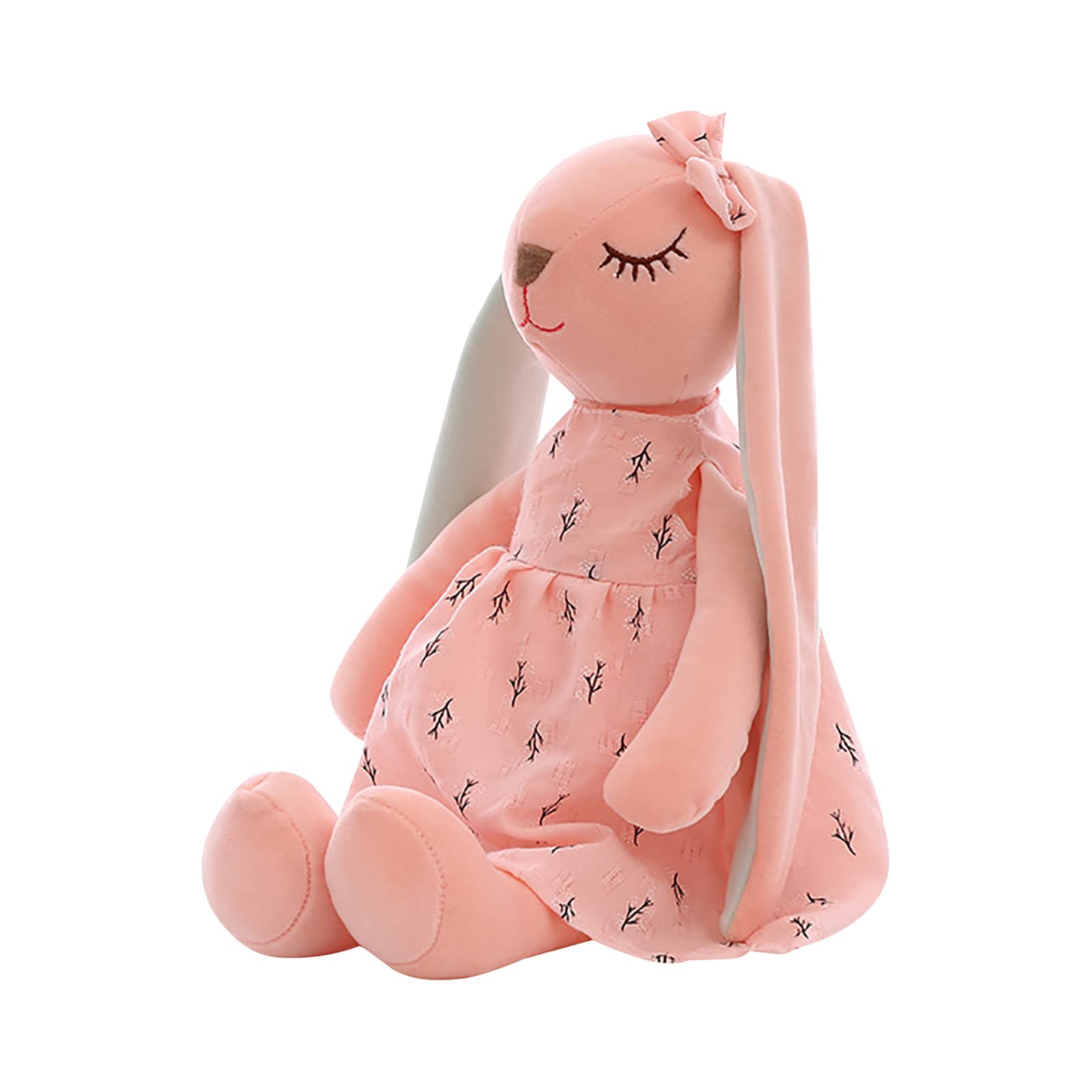Soft Plush Easter Bunny Stuffed Animal - Long Ear Rabbit Toy Doll for Kids, Easter Decorations & Birthday Gift (Perfect for Easter Basket Stuffers, Nursery Decor, and Children's Party Favors)