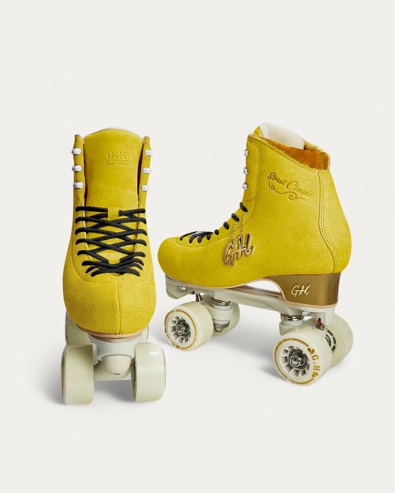 GH Street Clouds Quad Roller Skates for Women & Men - Adjustable Outdoor/Indoor Roller Skates with Light-Up Wheels - Perfect for Rink, Park, Street Skating & Fitness