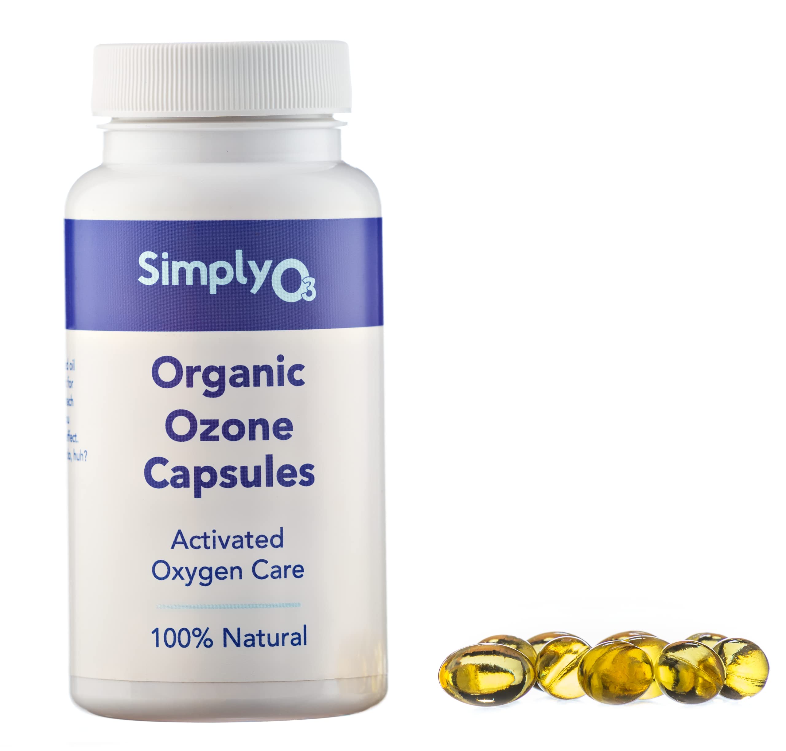 Pure Organic Ozonated Olive Oil Capsules 120 Count (2 Month Supply) - Immune Support & Skin Health Supplement for Daily Wellness