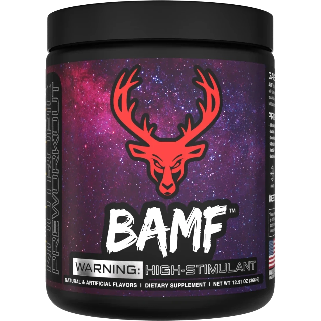 Bucked Up BAMF Pre-Workout Powder - Energy & Focus Booster for Intense Gym Sessions & Athletic Performance