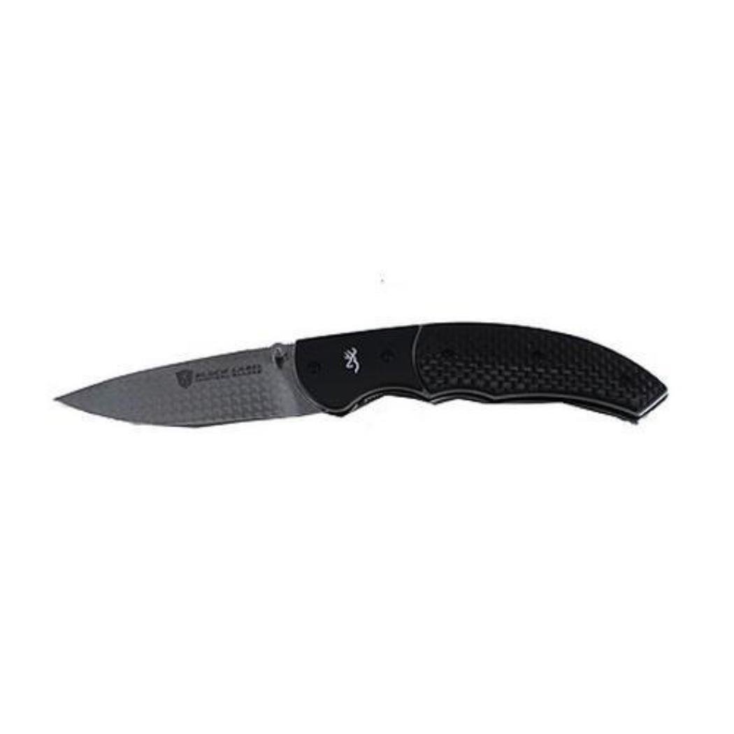 Browning Turning Point Carbon Fiber Knife - Lightweight, Durable Hunting & Outdoor EDC Folding Blade for Camping, Hiking & Survival Gear