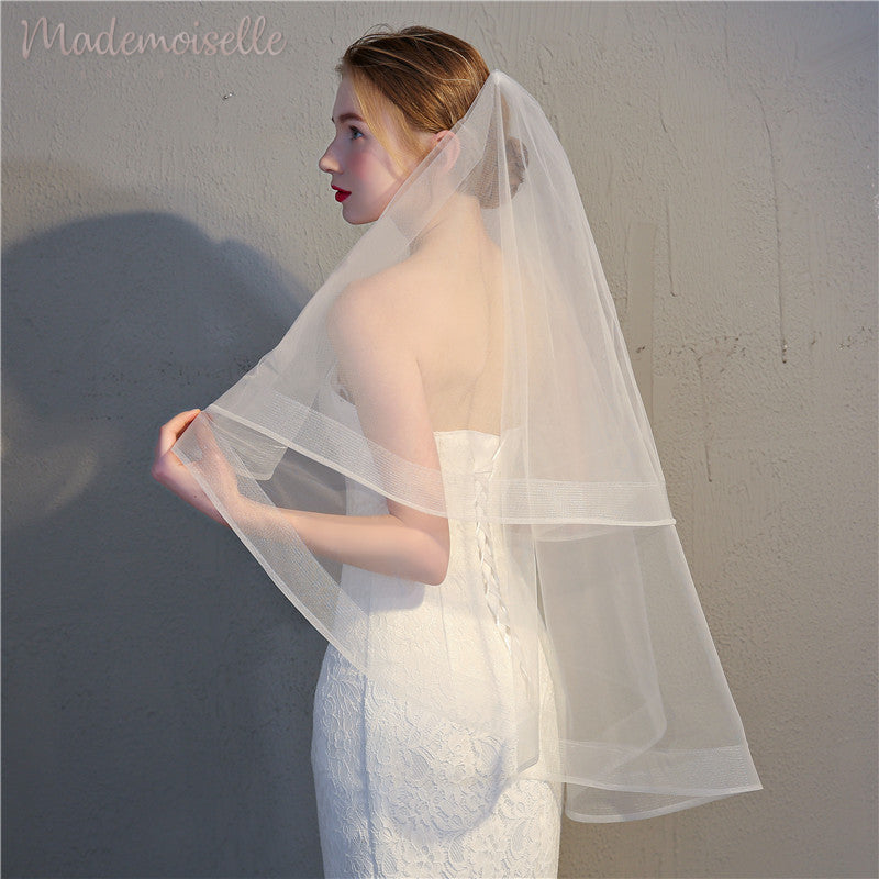 Elegant Demi Veil for Women - Perfect for Weddings, Bridal Showers & Formal Events | Lace & Tulle Hair Accessories