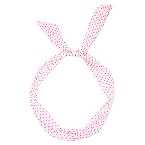 AGUIguo Polka Dot Bow Hair Band Headband for Girls - Stylish White Hair Accessories, Perfect for School, Parties, and Everyday Wear
