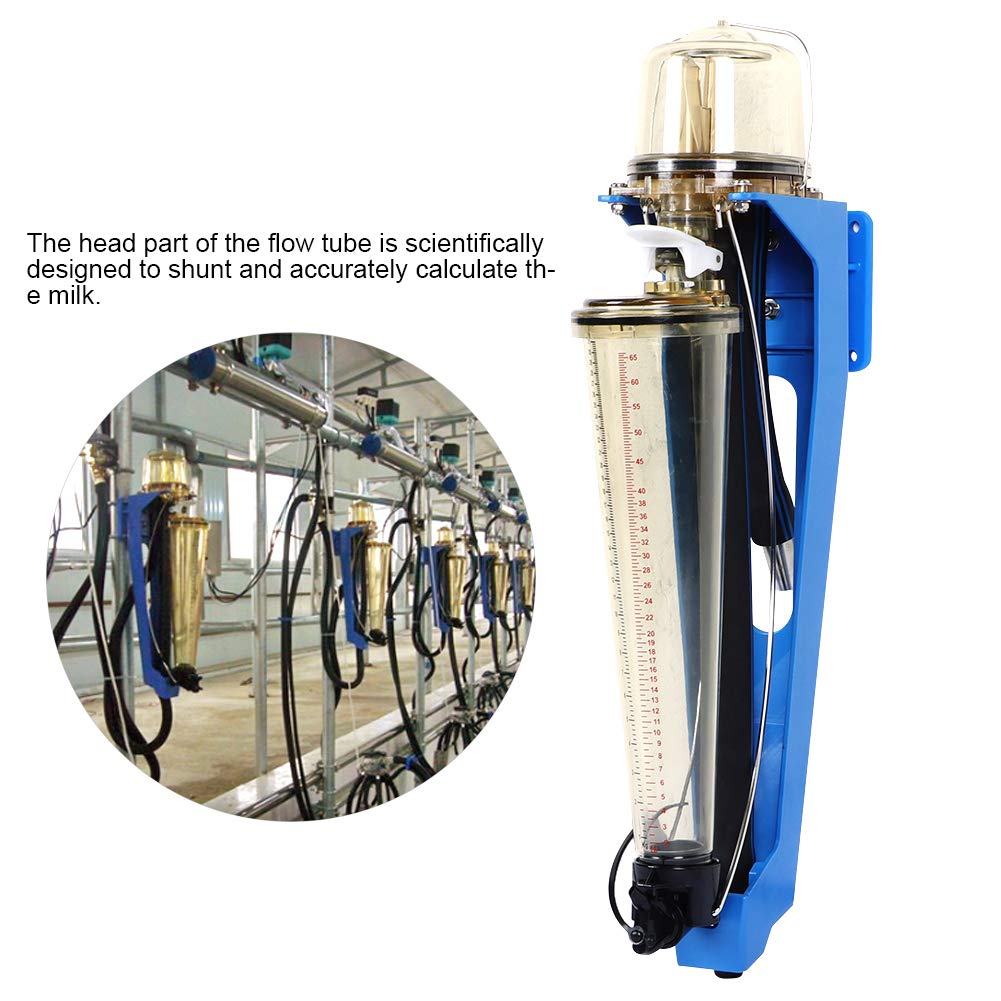 PSU Transparent Milk Meter & Flow Tube - 31kg Capacity for Dairy Farm Milking Machines | Accurate Milk Measurement & Diverter for Cattle | Ideal for Milking Parlor Efficiency & Herd Management