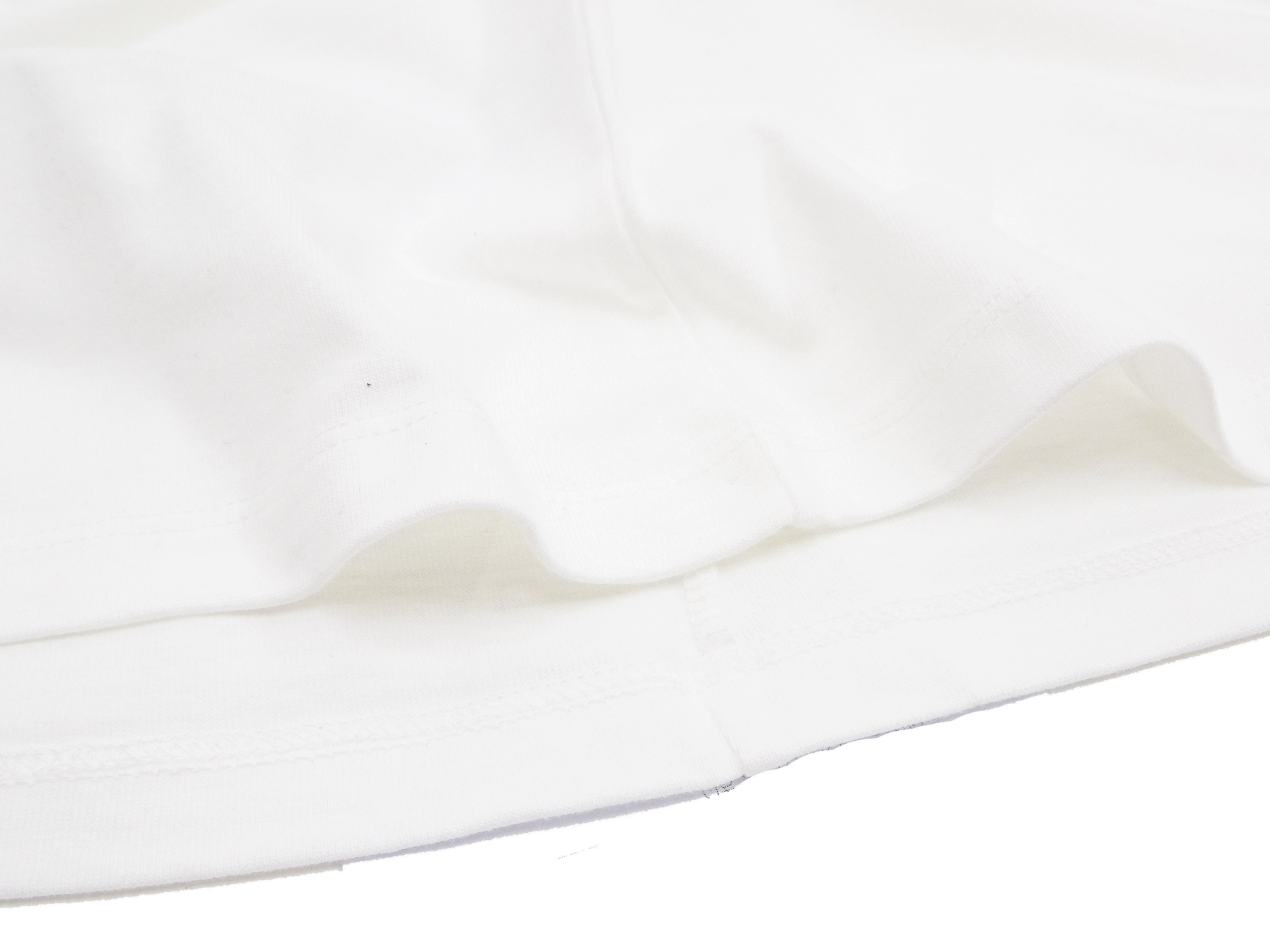 Momotaro Jeans Men's GTB Striped Short Sleeve T-Shirt - Casual Cotton Tee with Left Arm Stripes (MZTS0002, White) | Perfect for Streetwear, Everyday Wear & Summer Outfits