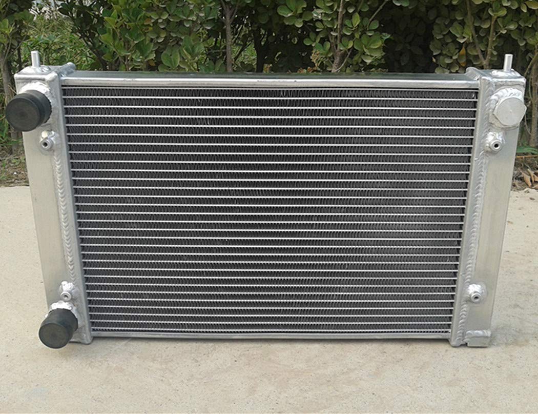 High-Performance Aluminum Radiator with Dual Fans for VW Golf GTI, Jetta MK2, Corrado & Scirocco Coupe 1.8V - Enhanced Cooling System for Racing & Daily Driving