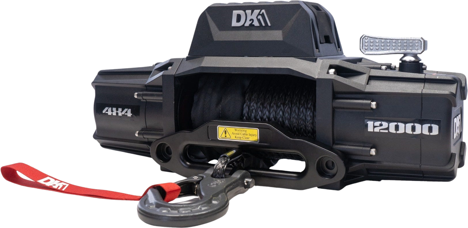 DK2 S12000 SR 12,000 lbs Electric Winch with Synthetic Rope for 4x4 Trucks & Off-Road Vehicles - Heavy Duty Recovery, Towing & Off-Road Adventures
