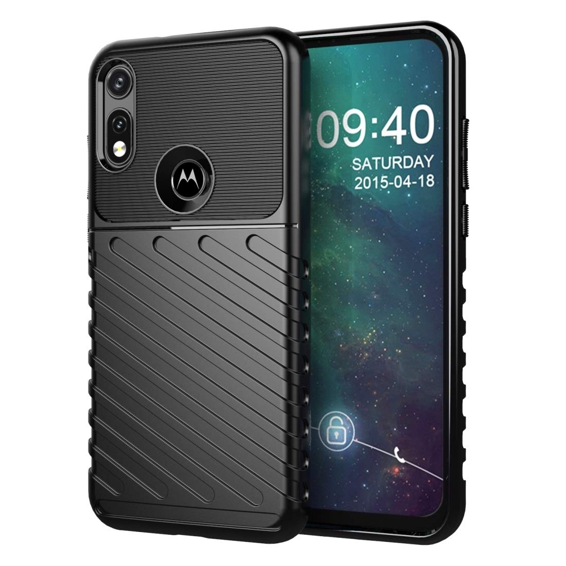 Motorola Moto E 2020 Shockproof Case - Black TPU Cover for Daily Protection