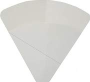 250g White Perforated Cardboard Crepe Holders - Bulk Pack of 1600 - Professional Food Display Stands for Bakeries, Cafés & Catering Events - Durable Crepe Paper Holders with Front Perforation Design