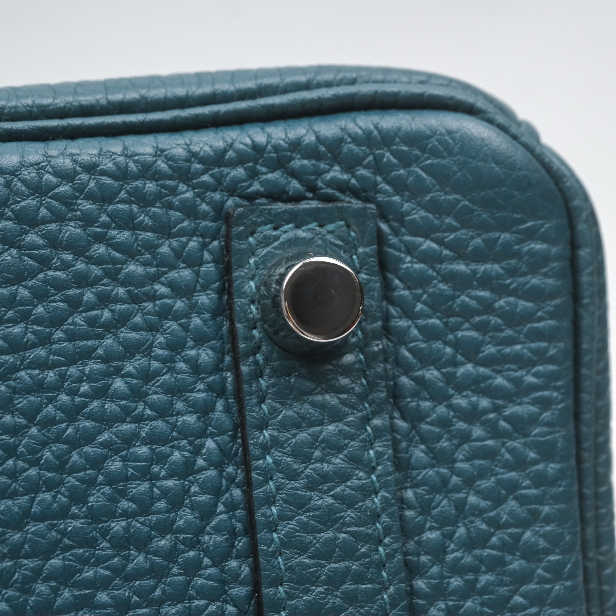 Luxury Hermès Birkin 25 Handbag - Vert Bosphore W0 / Bleu Océan Z7 Togo Leather with Palladium Hardware | Perfect for Work, Travel & Special Occasions