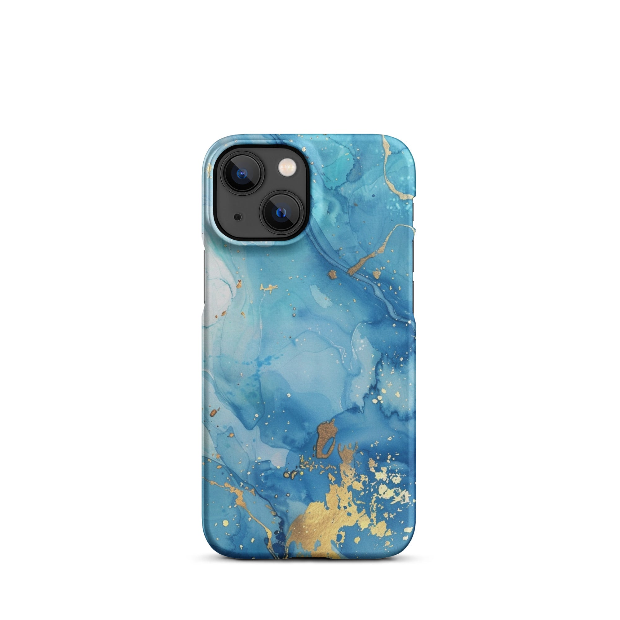 Durable Blue Marble Snap Case for iPhone 14/13/12 - Shockproof & Slim Protective Cover - Perfect for Everyday Use, Travel & Outdoor Activities
