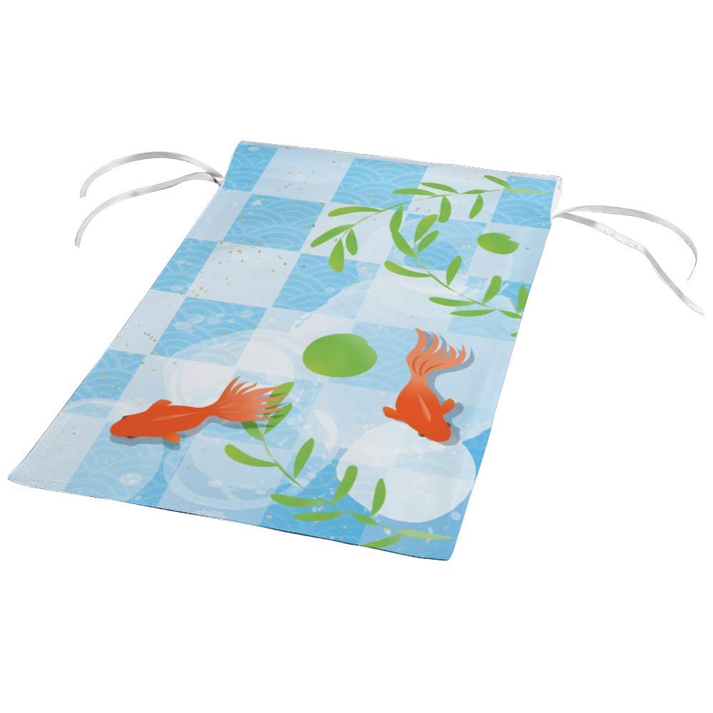 Kuizee 28x40 Inch Double Sided Garden Flag - Japanese Style Goldfish & Aquatic Plants Welcome Decorative Yard Banner for Outdoor Seasonal Festivals | Durable Polyester Material | Perfect for Patio, Lawn, Porch & Garden Decor