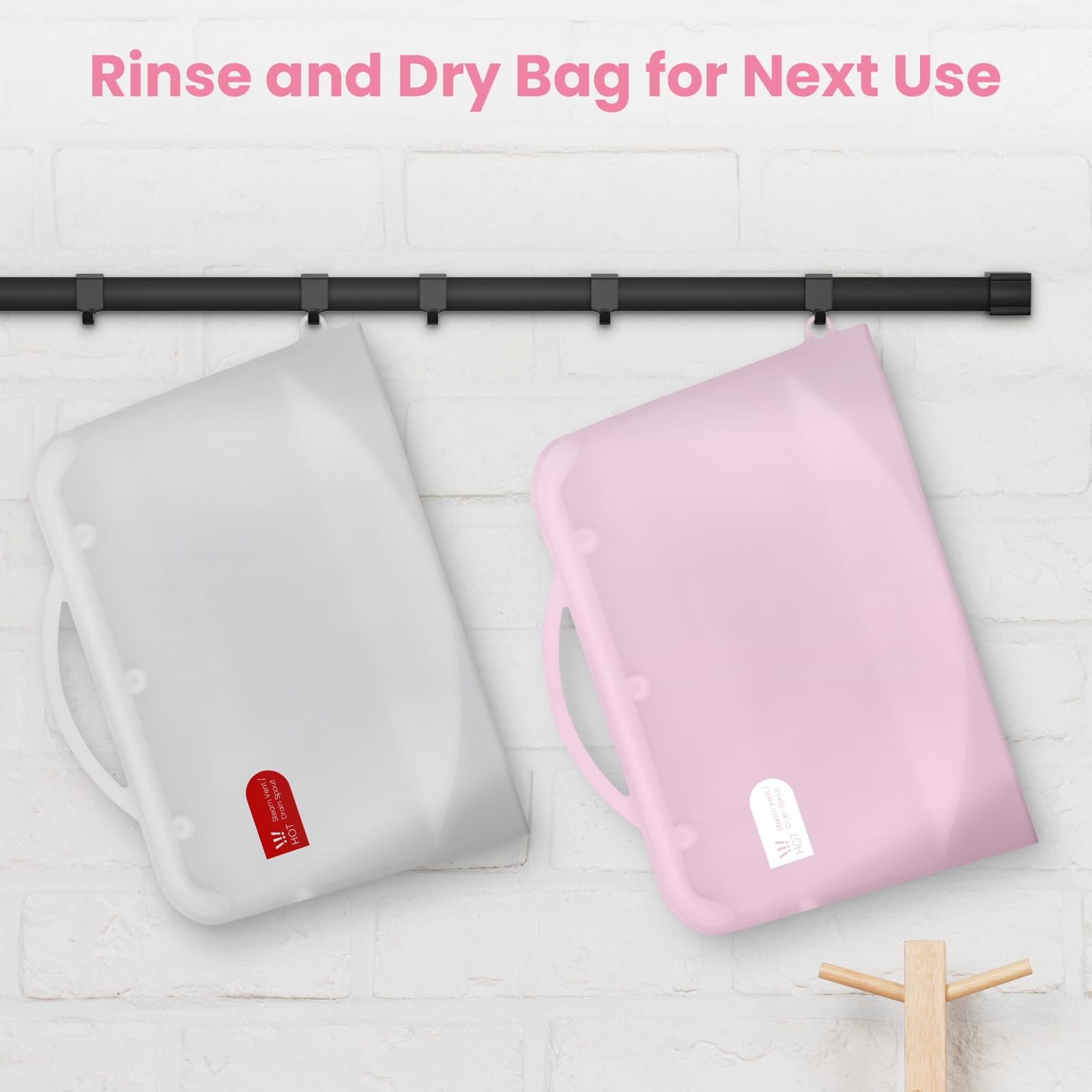 ZÜCÜBéBé Reusable Silicone Microwave Steam Sterilizer Bags with Mini Oven Gloves - Safe for Baby Bottles, Breast Pump Parts & Accessories - BPA-Free, Portable Sterilization Solution for Home, Travel & Daycare (2-Pack, White) - Perfect for Busy Parents & On-the-Go Families