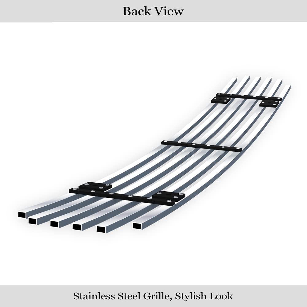 GMC Sierra 2500HD/3500HD 2011-2014 Chrome Billet Front Grill Insert G66835A | APS Compatible Lower Bumper Grille | Durable Replacement for Off-Road & Truck Customization