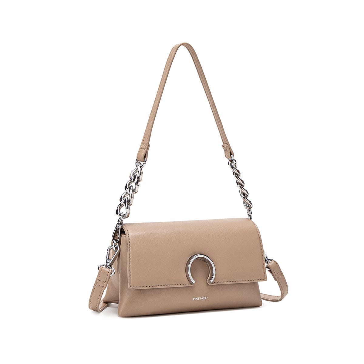 Ruth Vegan Leather Small Crossbody Bag for Women | Latte Brown | Perfect for Everyday Use, Work, and Travel