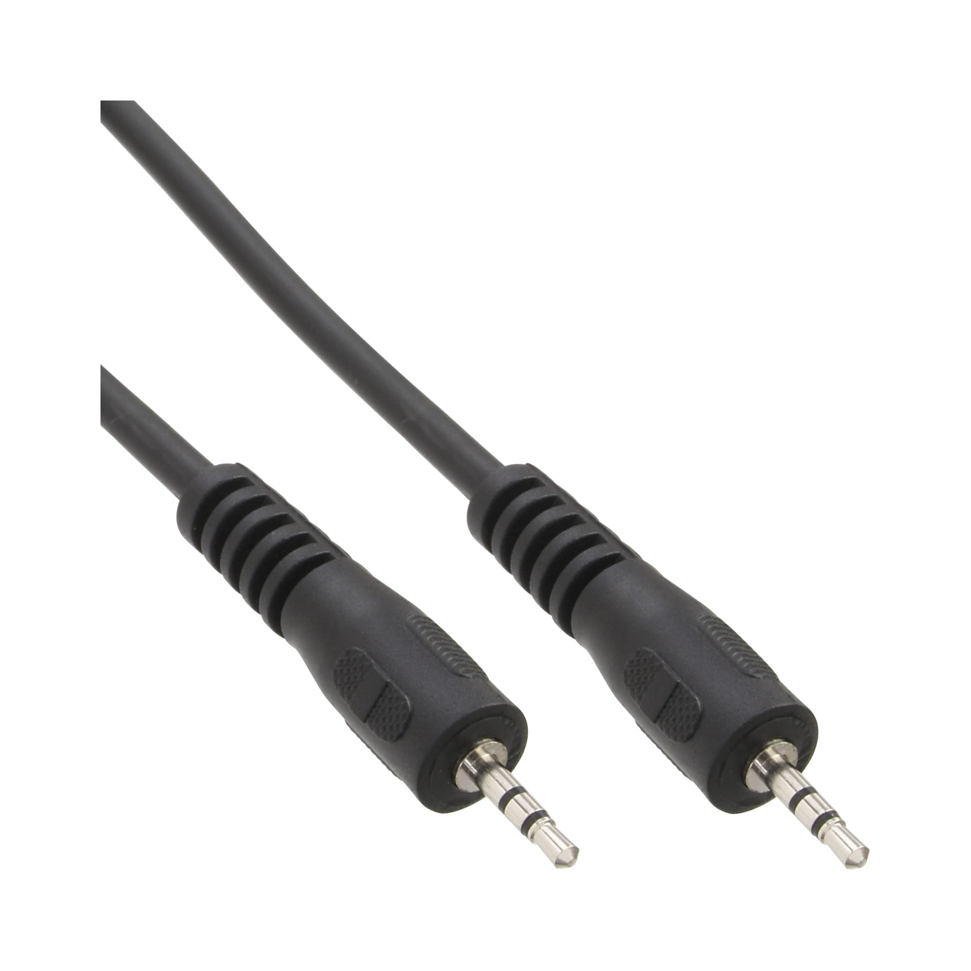 InLine 99936G 2.5mm Stereo Audio Cable - 5m Male to Male Jack Cord for Headphones, Speakers & Home Theater Systems | High-Quality Audio Connection for Music, Gaming & Entertainment