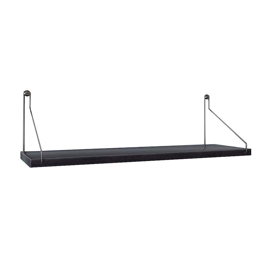 BUCROS Floating Shelf Wall Mounted - Solid Wood & Metal Bracket - Modern Minimalist Shelves for Living Room, Bedroom, Kitchen Storage & Display