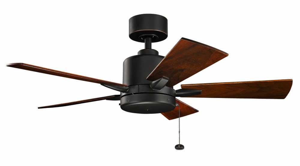 KICHLER 330241MWH 42 Inch White Ceiling Fan - Modern Contemporary Design, Bowen Collection - Perfect for Living Room, Bedroom & Office Spaces