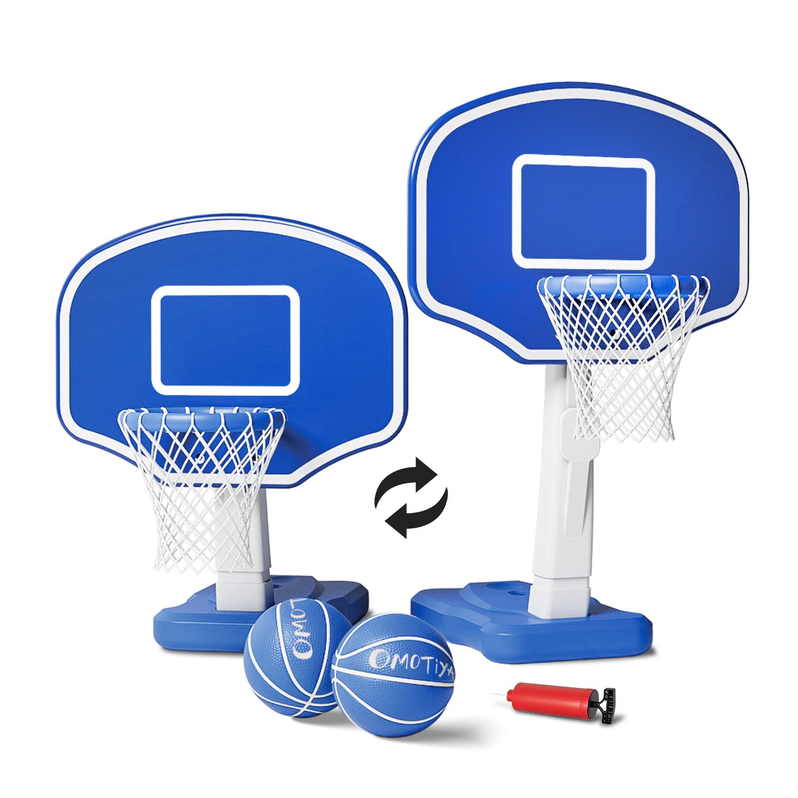 Best Inflatable Swimming Pool Basketball Hoop with Heavy Duty Base - Fun Water Game for Kids & Adults - Perfect for Backyard Pool Parties & Summer Activities