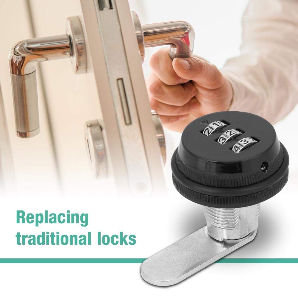 Combination Cam Lock - Keyless Mechanical Password Cabinet Lock for Drawers, Mailbox, Deposit Box & Security Boxes | Secure Storage for Home, Office & Commercial Use